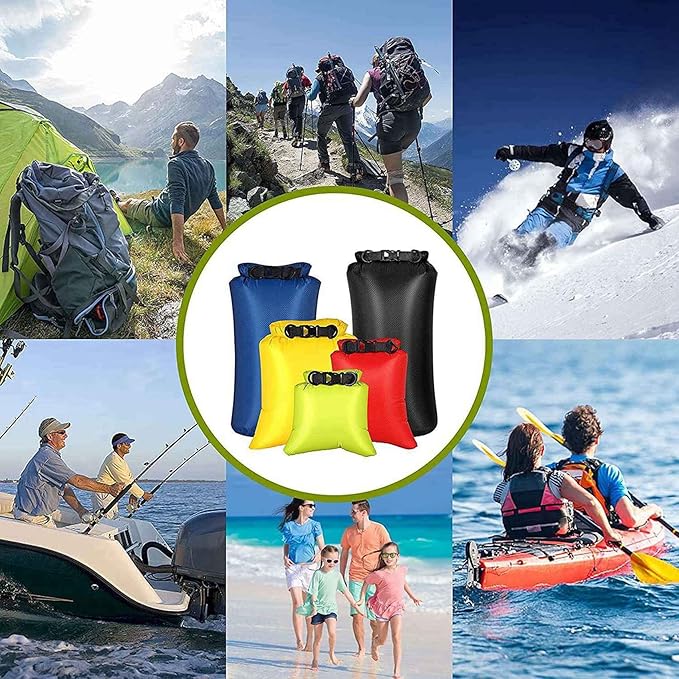 12Pcs Waterproof Dry Bag Set for Kayaking BoatingDrybag Outdoor Storage Bags for Canoeing Camping SwimmingRandom