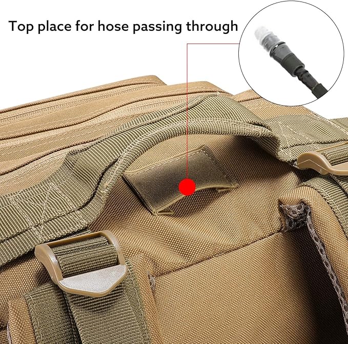 G4Free 45L Military Tactical Backpack 3 Day Assault Survival Molle Pack Bug Out Bag Travel Fishing Backpack Rucksack