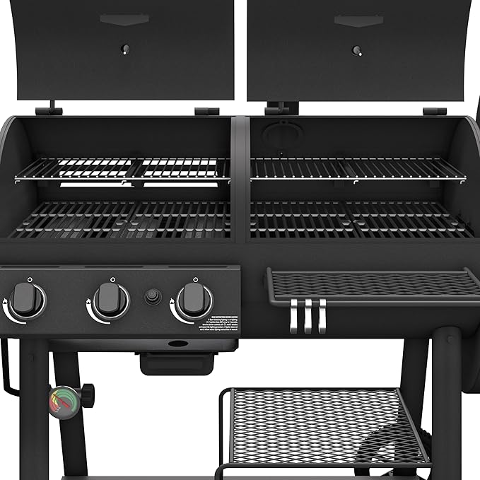 Oklahoma Joe's Canyon Combo DLX Charcoal and Propane Gas Smoker &amp Grill - 24203005