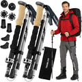 Trekology TREK-Z Collapsible Hiking &amp Trekking Poles - Choose the Perfect Size - 100–120cm (for Height 4’11 to 5’10) - 115–135cm (for Height: 5’5” to 6’5”)