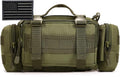 Protector Plus Tactical Fanny Pack Military Assault Waist Bag Hip Belt MOLLE Sling Army Lumbar Gear Pouch EDC Camera Handlebar Range Bags (Patch Included)