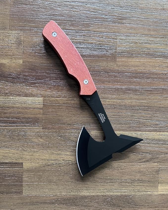 Generic Groomsmen Gifts-Set of 3 -Bulk Purchasing Discoount-Personalized Axes Custom Engraved Hatches for Wedding Party Favors Black Blade Brown handle MT-001
