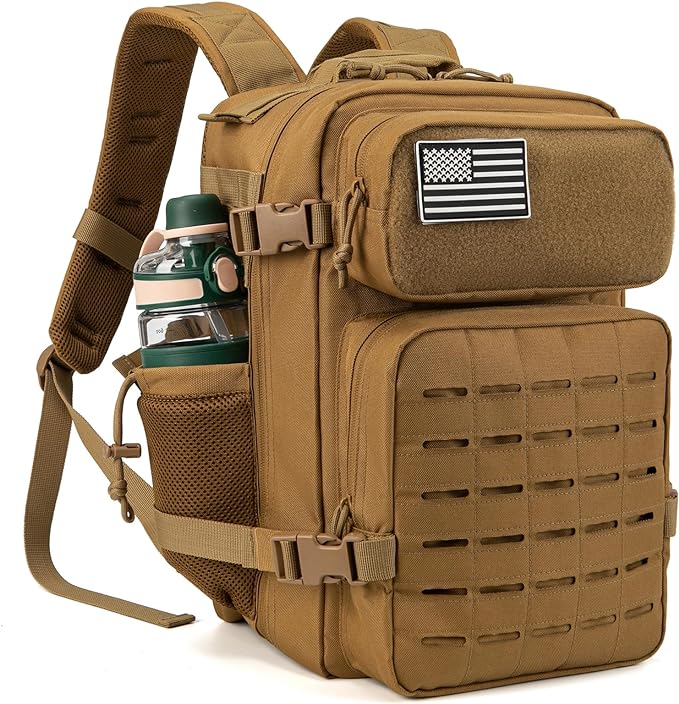 QT&ampQY 25L Tactical backpack &amp Tactical Toiletry Bag…