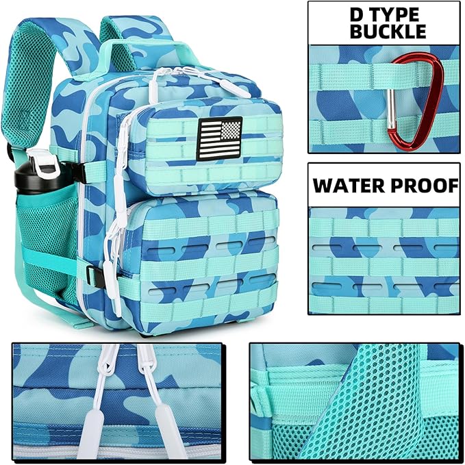 9L Mini Tactical Backpack for Men and Women Tactical Backpack Small for Hiking Small Tactical Bag Fitness Pack