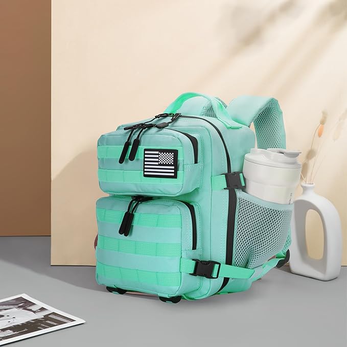 9L Mini Tactical Backpack for Men and Women Tactical Backpack Small for Hiking Small Tactical Bag (MintGreen)