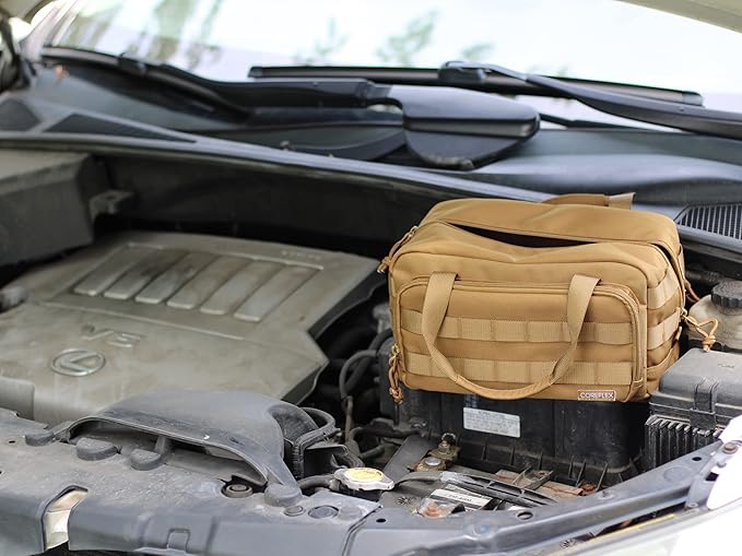 Coreflex 12-Inch Heavy Duty Tool Bag Tactical Gear Range EDCTool for cars Multi-Purpose Work Bag for Mechanics Electrician Carpenters BuildersPlumbers 12 X 7 X 7