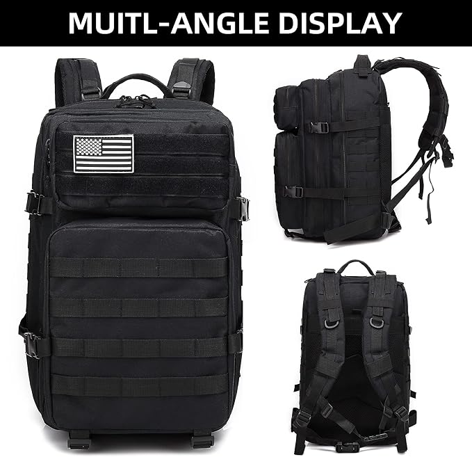 Lovelinks21 Hiking Daypacks Assault Backpack Waterproof Motorcycle Backpack Bug Out Pack Rucksack for Outdoor Hiking