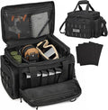 HAMBOLY Tactical Gun Range Bag for Handguns Pistol Range Bag with 6X Magazine Slots and Extra Pockets for Ammo and Essentials for Shooting Hunting Outdoor Sports