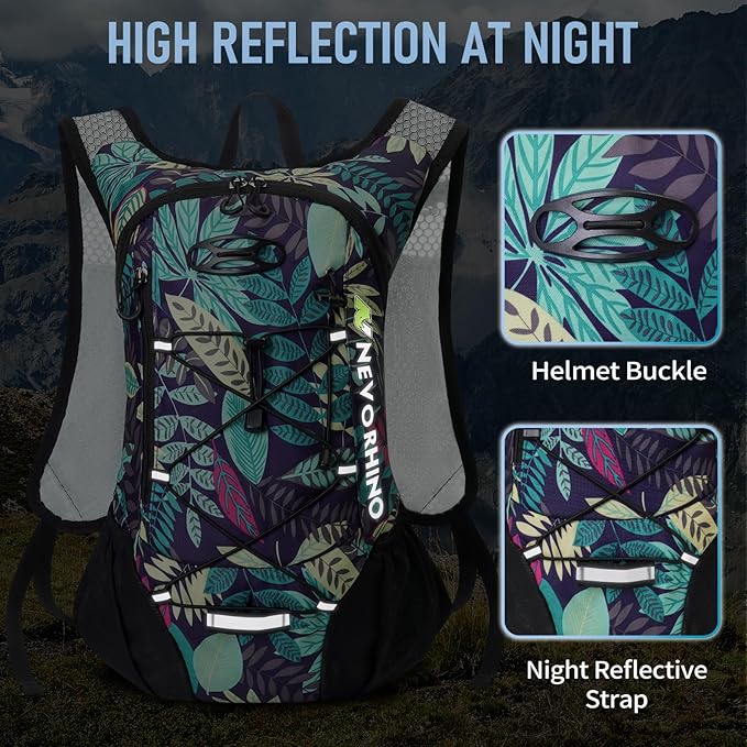 Lightweight Hydration Backpack Running Backpack with 2L Water Bladder Hydro Water Daypack for Cycling Hiking Rave for Men Women
