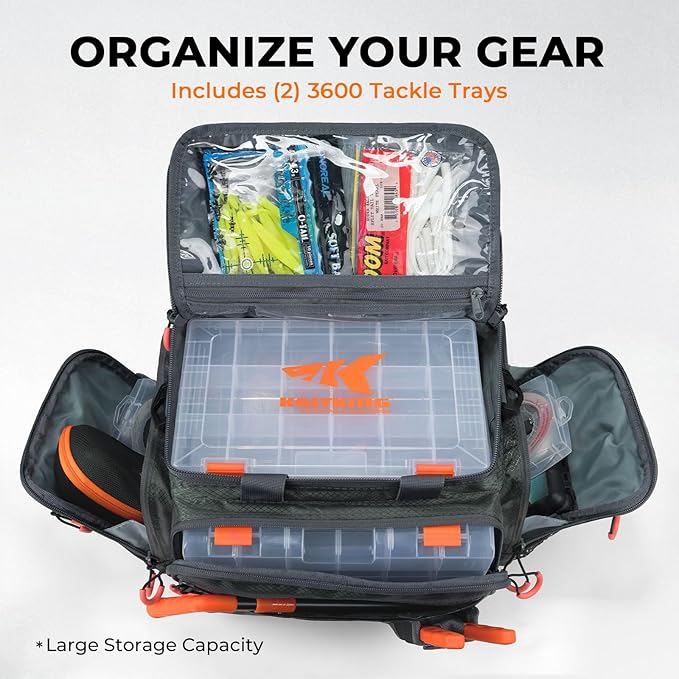 KastKing Fishing Gear &amp Tackle Bags - Saltwater Resistant Fishing Bags - Fishing Tackle Storage Bags