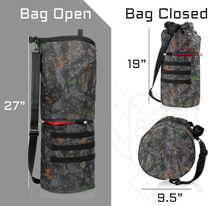 Xtreme Sight Line ~ AQUA RT Faraday Dry Bag~ Water-Proof Faraday Dry Bag for Laptops Tablets and Mid-Size Electronics ~ Tracking/Hacking Defense ~ Backwoods Camo