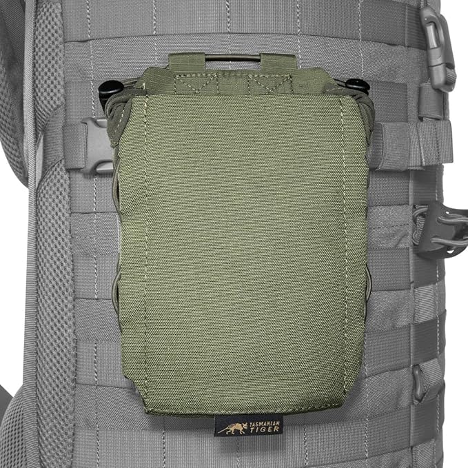 Tasmanian Tiger TT Multipurpose Side Pouch Modular Backpack Accessory Pocket Side Pocket Bottle Pocket with MOLLE System Tripod Bag Coyote Brown