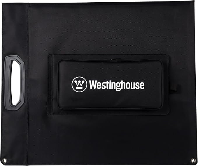 Westinghouse Portable 100W Solar Panel for Portable Power Stations iPhone iPad Tablets Laptop with QC 3.0 USB and USB-C ports DC Output for Outdoors Camping RVs and Travel