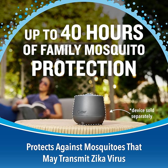 Cutter Mosquito Repellent 40-Hour Refill Use with Cutter Eclipse Zone Mosquito Repellent Device (Pack of 12)
