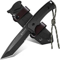 Dragon Creek Fixed Blade Knife - Full Tang Black