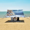 ALAZA Christmas Tree Christmas Ball Beach Tent Sun Shelter Portable Canopy Sunshade for Outdoor Camping Picnics Backyard Fun 10x9 ft