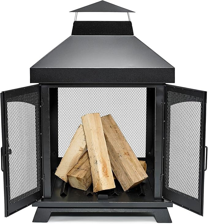 Endless Summer 45 Wood Burning Steel Outdoor Fireplace