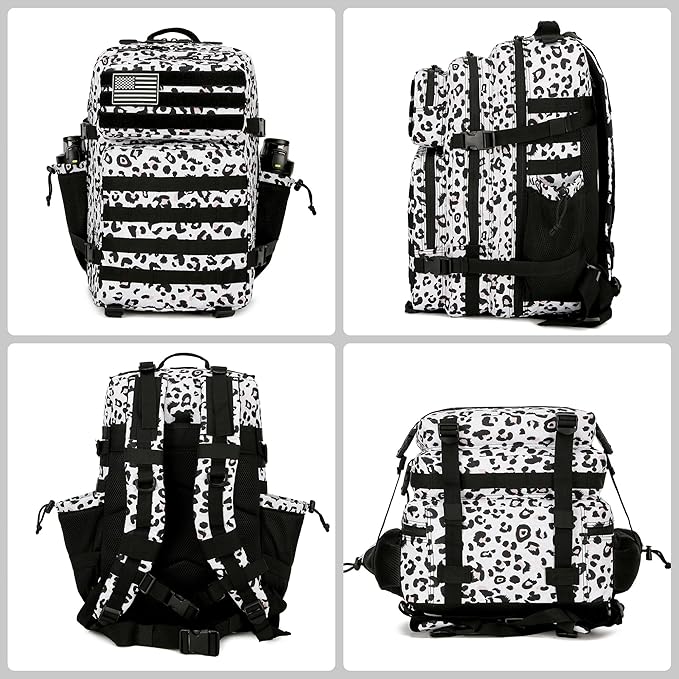 gracedon 35L Military Tactical Backpack with Molle System for Women Men Assault Pack Daypacks for Gym Outdoor Backpacks (Neopard)