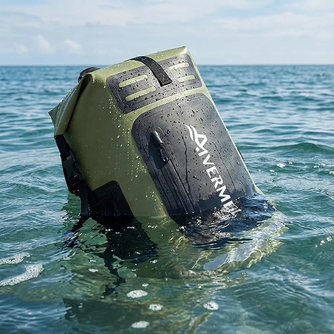 Waterproof Dry Bag with Waterproof Phone Case and small waterproof Bag Green