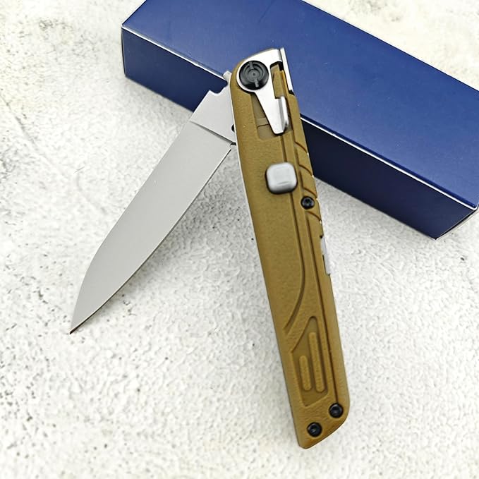 Durable Manual Opening Pocket Knife3.36 440C Blade Folding Knives with Safety LockUtility ABS HandlesOutdoor EDC Tools for CampingHikingFishing