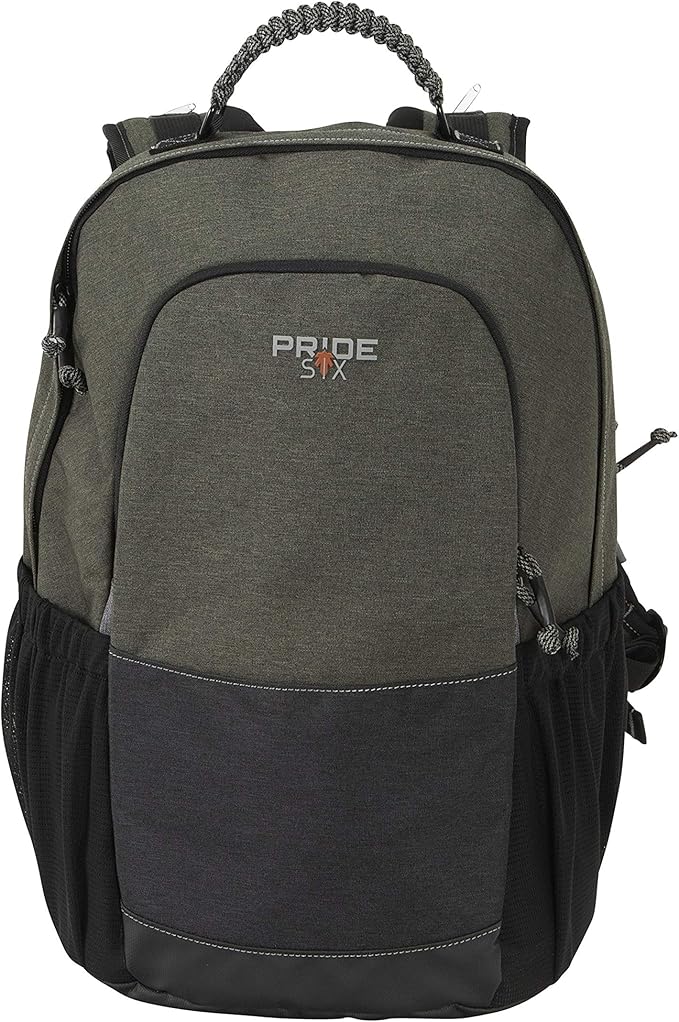Allen Company Pride6 Camp Pack with Laptop and Pocket Multiple External and Internal Pockets No Rub Neck Panels 17 Inch/1607 Cubic inches / 26 L Green