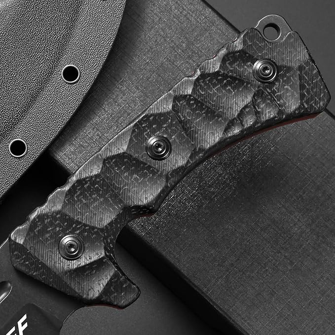 Eafengrow EF161 Fixed Blade Knife Sleipner Steel Blade Micarta Handle Full Tang EDC Tool Fix Knifes for Camping Hunting Bushcraft