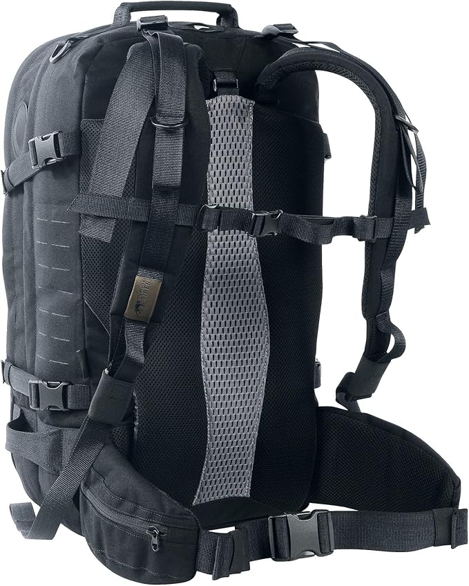 Tasmanian Tiger Mission Pack Mk II 37L Combat Backpack with Laser Cut MOLLE System YKK RC Zippers Black