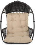 Christopher Knight Home Sidney Outdoor/Indoor Wicker Hanging Chair with 8 Foot Chain (NO Stand) Brown and Tan