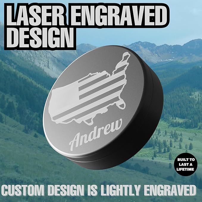 ZPACK Custom Zyn Metal Can Magnetic Gadgets For Men Custom Zyn Can Laser Engraved EDC Tin with Magnetic Closure Personalized Slim Metal Pouch Can Gift For Him - Customizable (Choose Icon)