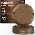 Premium Zyn Metal Can | Zyn Holder | Metal Zyn Container | Moisture &amp Odor Proof Container | Aluminum Zyn Can &amp Organizer | Dip Can | Zyn Tin | Zyn Gifts for Men | Plain Copper