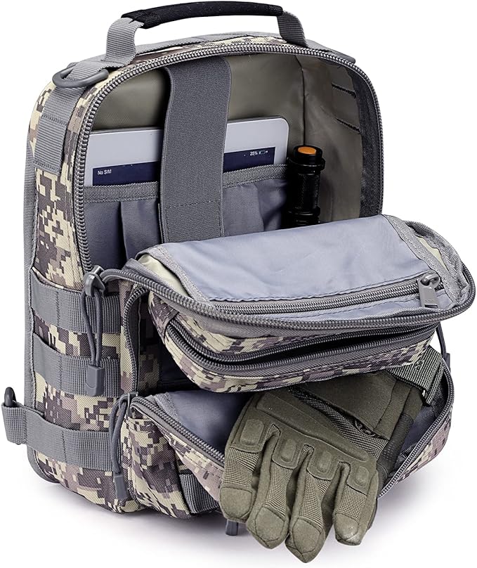 G4Free Tactical Sling Bag Backpack Military Rover Shoulder Sling Pack Molle EDC Small Crossbody Chest Pack