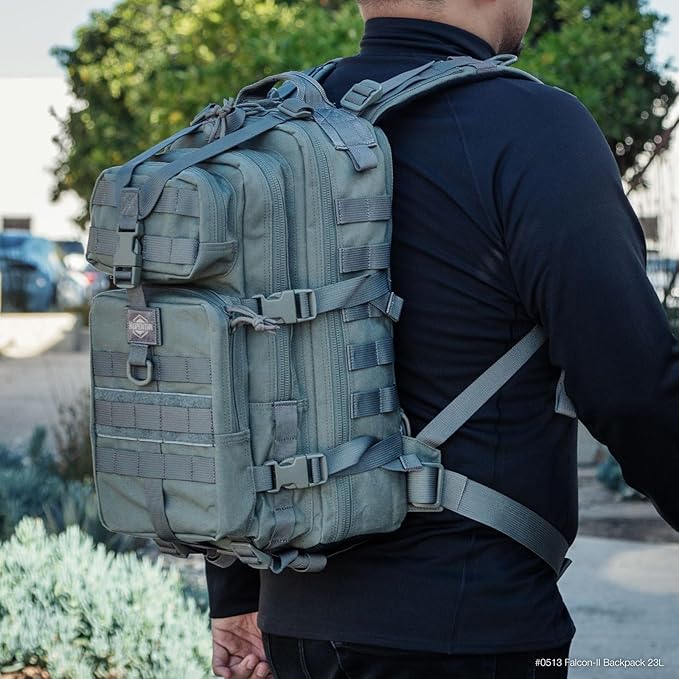 MAXPEDITION Falcon-II Backpack 23L Tactical Backpack Survival Pack Bug Out Bag MOLLE Go Bag for EDC 0513