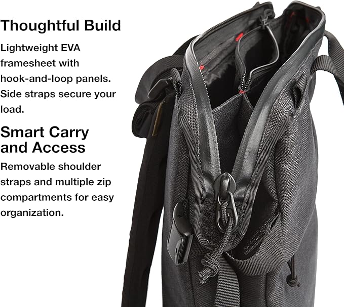 Helinox TERG All Way Square Backpack Outdoor High-Performance Bag 20L 1.9lbs Rugged Materials Waterproof Zippers (Tiger Stripe Camo)