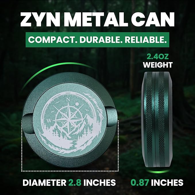 Premium Aluminum Organizer with Dual Compartment Design | Moisture Proof with Secure Seal Compact and Pocket-Friendly modern design | Pouch Container for storage with Pouch Tin