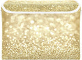 Golden Glitter Yellow Fabric Storage Boxes with Lid and Handles Foldable Storage Bins Organizers Cube Basket for Closet Home Office 1 Pc