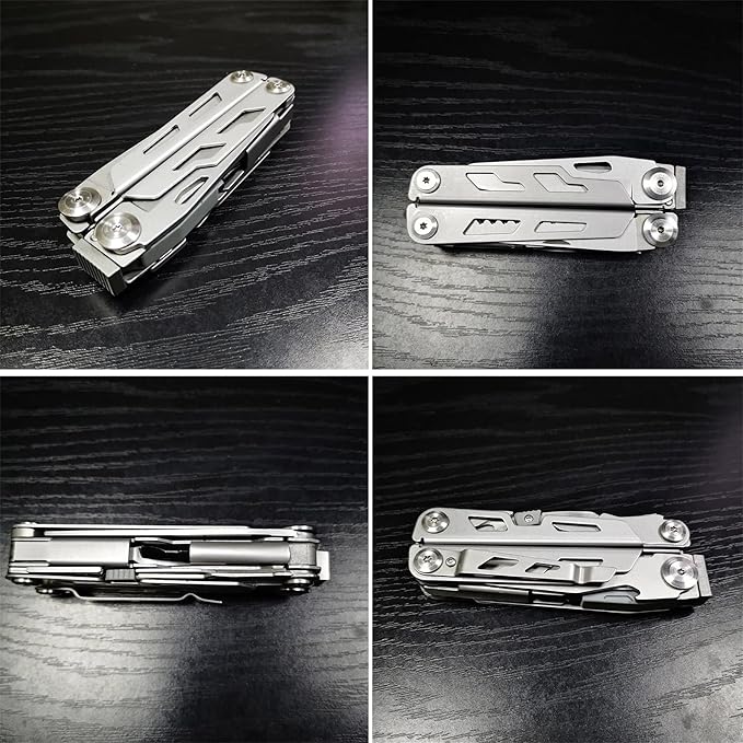 Multitool Pliers Pocket Knife Camping Tool Multi-Pliers with Folding Saw Bottle Opener Screwdriver Sickle Nylon Sheath Perfect for Outdoor Survival Camping Survival Hiking Simple Repairs