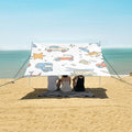ALAZA Ca Truck Helicopter Star Beach Tent Sun Shelter Portable Canopy Sunshade for Outdoor Camping Picnics Backyard Fun 10x9 ft