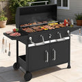 NATURAL EXPRESSIONS Charcoal Grills BBQ grill36 in Large Smoker Grill with Dual-Zone Lifting TraysHeavy Duty Charcoal Grill with Foldable Side TablesLarge Outdoor Grill for BackyardBBQParty