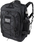 Large Expandable Tactical Backpack for Men Military Backpacks 40-64L 3 Day Assault Pack Molle Bag For Outdoor Adventures Car Travel Backpacks Black