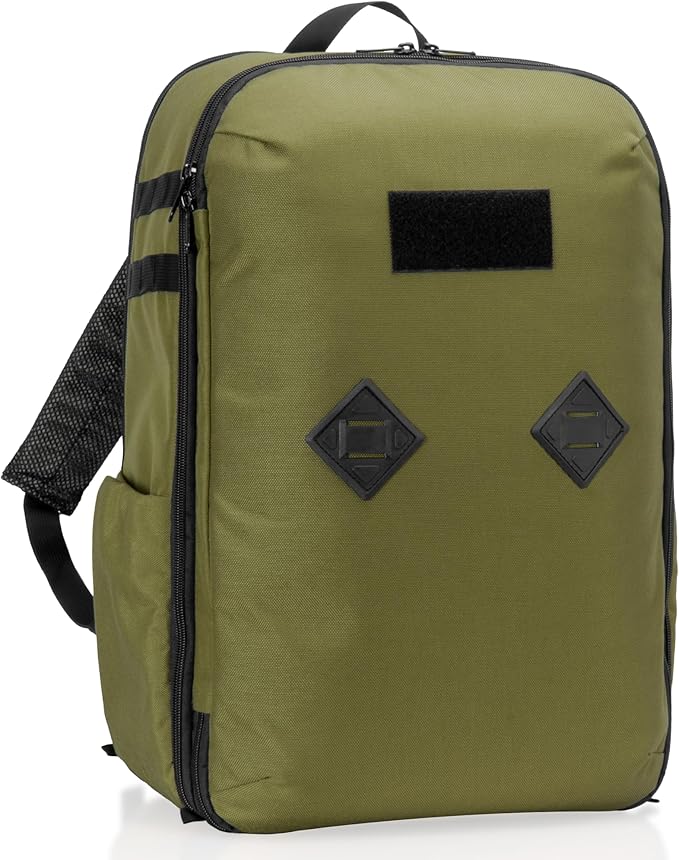 Xtreme Sight Line ~ Large Backpack ~ 16 Laptop Backpack with Removable Faraday Sleeve ~ Heavy-Duty Foam Padded &amp Multiple Large Compartments ~ 1000D Nylon/Spacer Mesh ~ OD Green