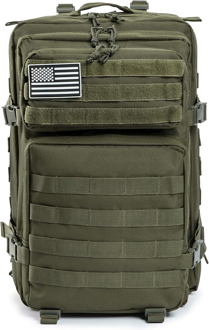 QT&ampQY 45L Military Tactical Backpacks Molle Army Assault Pack 3 Day Bug Out Bag Hiking Treeking Rucksack…