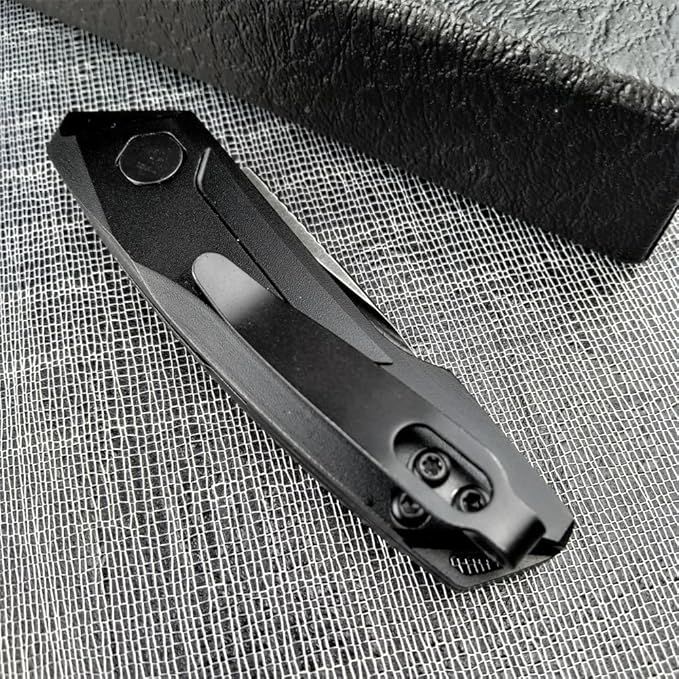 HUAAO Mini Pocket Folding Knife 1.81 Inch Drop Point Blade Aluminum Handle Box OpenerCamping EDC Tool