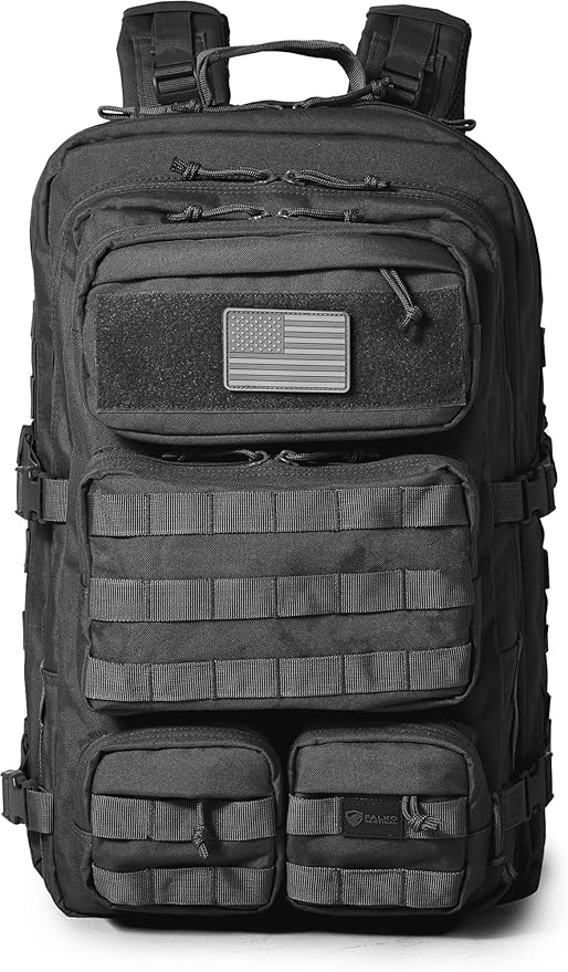 Falko Tactical Backpack for Men and Women 50L Backpack 2.4x Stronger Large Military Molle Rucksack Bugout Backpack Outdoors