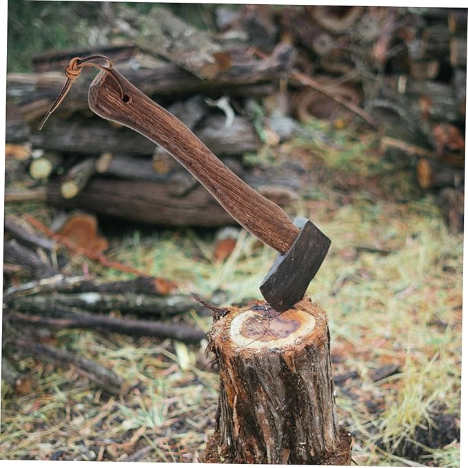 UPKOCH 2pcs Wooden Axe Handle Replacement Ergonomic - Grip for Camp Hatchet and Fire Axe Easy Replacement Handle for Tool Restoration and Gardening Use