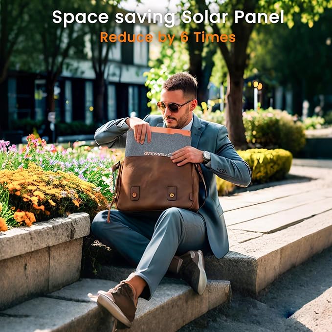 FlexSolar 100W Portable Solar Panels Chargers with PD3.0 USB-CQC3.0 USB-A and DC Outputs Foldable IP67 Waterproof Power Emergency Camping for Small Power Station GeneratorPhones Power Banks