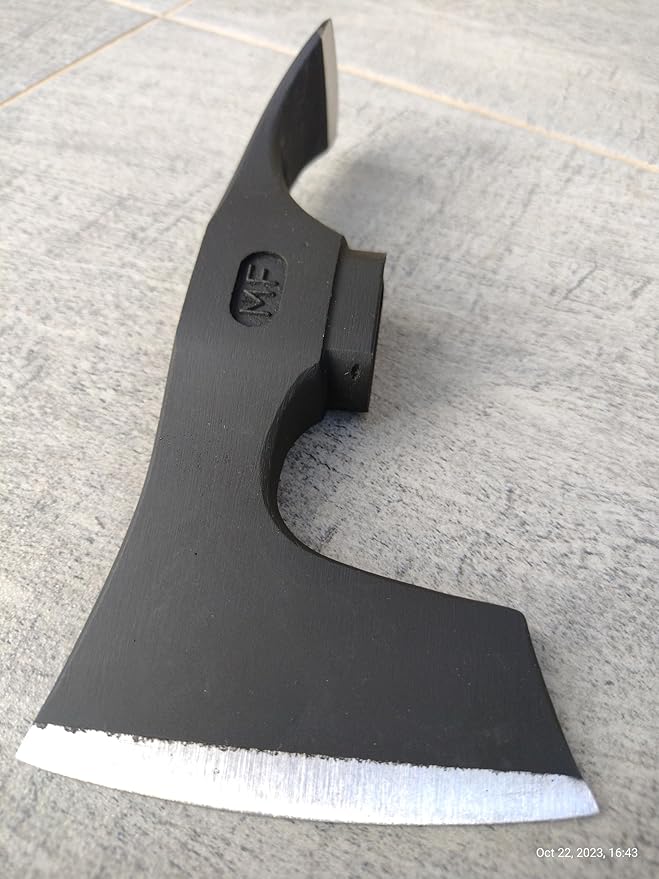 Carbon Steel Axe Adze Head Bearded Hatchet Axe Head with Adze Blade - Two Blades Tool