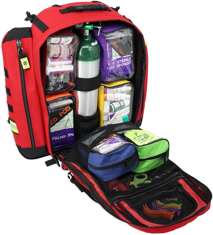 Lightning X TacMed Modular ALS O2 Trauma Backpack w/Advanced Stocked Fill Kit D
