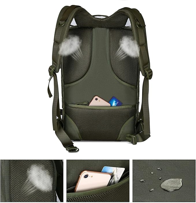 MOSISO 50L Tactical Backpack Large Men 3 Day Assault Rucksack Military DaypackArmy Green