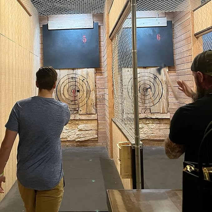 Throwing Axe Set 3 Pack 18.9 Throwing Axes and Tomahawks with 1065 High Carbon Steel &amp Hickory Wooden Handle Perfect for Axe Throwiing Game Competition and Recreation Gift for Men