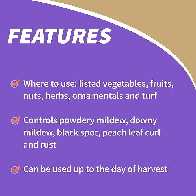 Bonide Captain Jack's Copper Fungicide 32 oz Ready-to-Spray Disease Control Solution for Organic Gardening Controls Leaf Curl